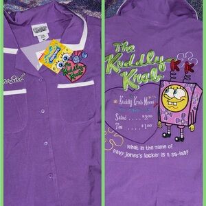 Exclusive SpongeBob Kuddly Krab Women’s Cropped Button Down